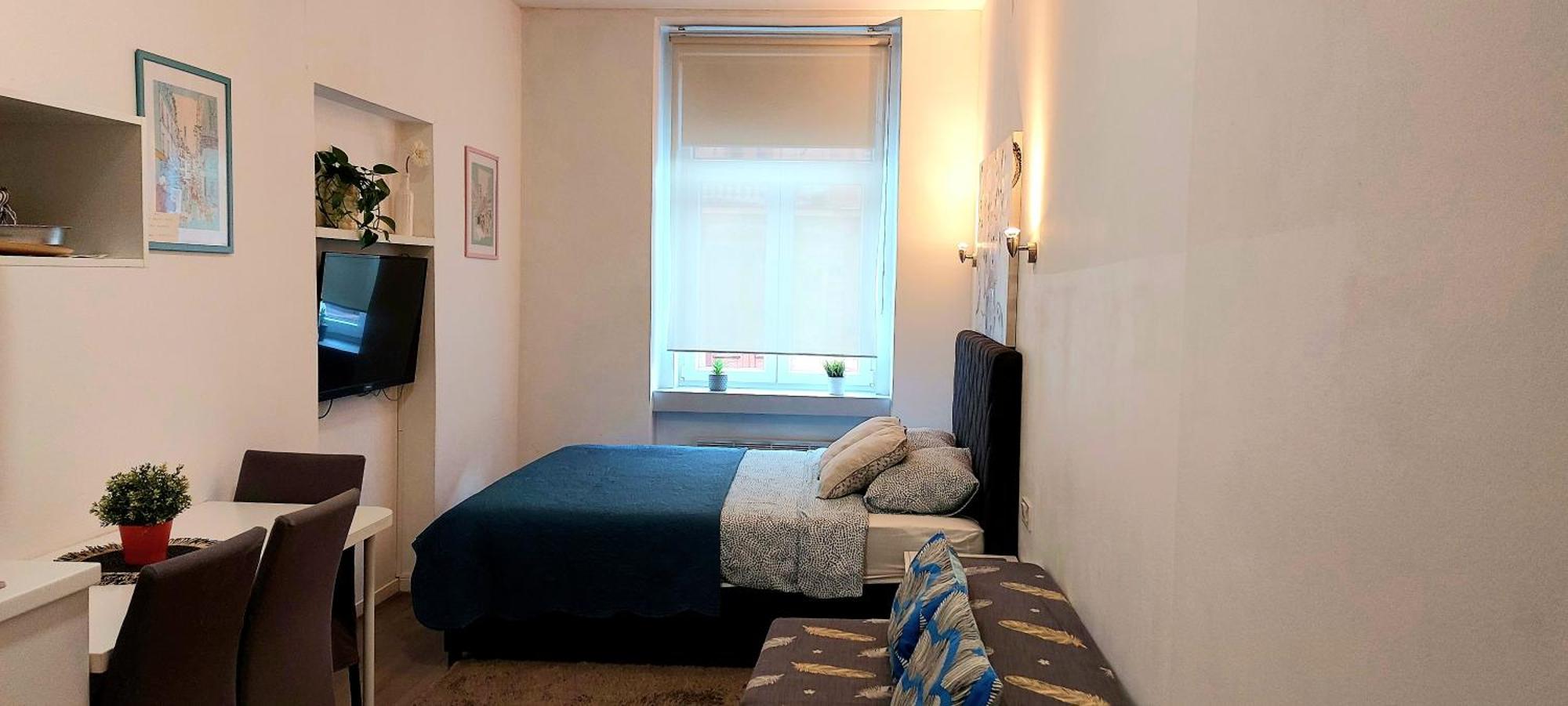 Haustor Apartments Zágráb Szoba fotó